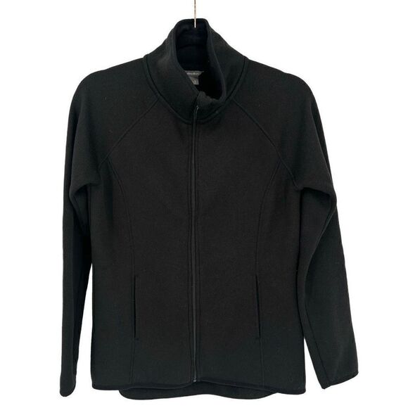 Eddie Bauer Full Zip High Neck Jacket Black Women’s Small - Picture 1 of 9